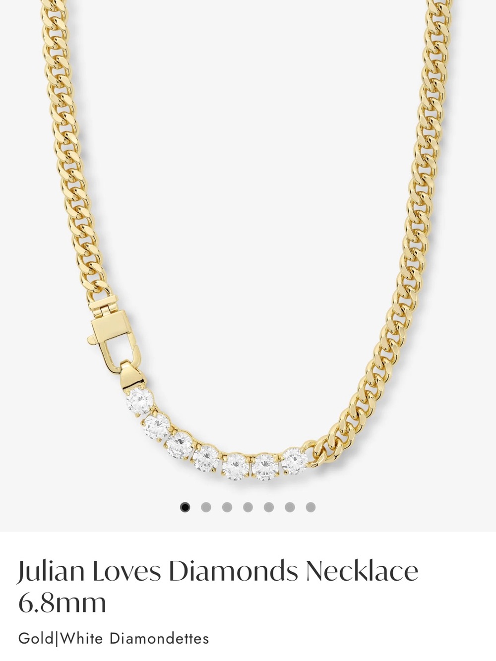 Melinda Maria Julian loves diamonds necklace - Picture 4 of 4